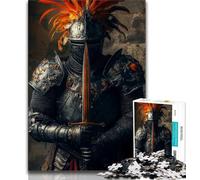 Rompecabezas de un poderoso Caballero Medieval para adolescentesRompecabezas de 1000 Piezas, desafiante, Divertido y divertidoDecoración hogar50x75cm