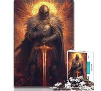 Rompecabezas de un poderoso Caballero Medieval para Adultos y Adolescentes Ayuda a ejercitar el Cerebro Juguetes adictivos para Cultivar la Paciencia y la interacción Entre Padres e Hijos (50x75cm)