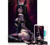 Rompecabezas de una Sexy Zorra Negra para Adolescentes, 1000 Piezas, Juguete para ejercitar la Mente, Actividad para el hogar, decoración de Pared con Corte de precisión 38x52cm