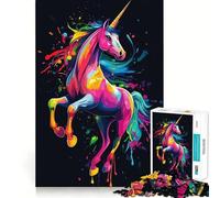 Rompecabezas de Unicornio arcoíris para Adolescentes, 1000 Piezas, lógica Clara, Juguete, Juego Lento, Disfruta, Corte, Sorpresa de cumpleaños (50x75cm)