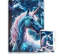 Rompecabezas de Unicornio Blanco mágico para Adolescentes, 1000 Piezas, Juego Educativo, Regalo Memorable y conmovedor, tamaño 50x75cm