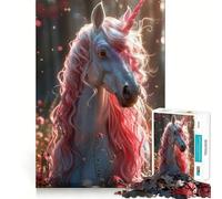 Rompecabezas de Unicornio de 1000 Piezas para Adultos Juego Divertido y fácil de armar Ideal para Disfrutar en Familia (38x26cm)