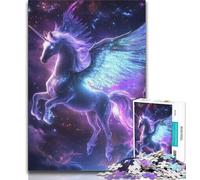 Rompecabezas de Unicornio del Universo para Adultos y Adolescentes, Ayuda a ejercitar el Cerebro, Juguetes adictivos para Cultivar la Paciencia, Gran Regalo, 50x75cm