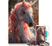 Rompecabezas de Unicornio para Adolescentes,1000 Piezas,diversión Que estimula la Mente,componentes Resistentes y de Corte Limpio,Actividad para Compartir en Familia (38x26cm)