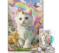 Rompecabezas de Unicornio para bebés y Adultos, 1000 Piezas, difícil de Usar, Ayuda a ejercitar el Cerebro, Juguetes adictivos para Cultivar la Paciencia, Gran Regalo, 50x75cm