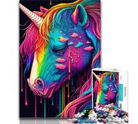 Rompecabezas de Unicornios Coloridos para Adultos, 1000 Piezas, para Adultos y Adolescentes, Entrena tu Cerebro y Tus Manos, Regalo para Amigos y Familiares, 50x75cm