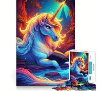 Rompecabezas de Unicornios con temática de Bosque mágico,1000 Piezas,para desarrollar la Memoria y la Capacidad de Recordar Divertido,de Calidad Profesional Ideal para estimular Actividad