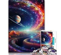 Rompecabezas de Universo Colorido para Adolescentes 1000 Piezas, Ayuda a ejercitar el Cerebro, Juguetes adictivos para Cultivar la Paciencia, una Obra de Arte de 50x75cm