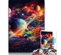 Rompecabezas de Universo Colorido para Adultos, 1000 Piezas, un Juego desafiante Ideal para Regalar a Toda la Familia (38x26cm)