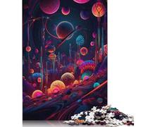 Rompecabezas de Universo psicodélico, Juguetes de descompresión, Rompecabezas de cartón 100% Reciclado para Adultos, Adolescentes, Regalos para el Día del Padre, 1000 Piezas (75 x 50 cm)