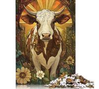 Rompecabezas de Vaca Premium de Papel 100% Reciclado, Rectangular, 1000 Piezas (26 x 38 cm)