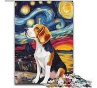 Rompecabezas de Van Gogh Noche de Beagles para Adolescentes, 1000 Piezas, Ideal para Pasar el rato Entre Padres e Hijos (26x38cm)