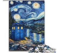 Rompecabezas de Van Gogh Puerta del Cielo Nocturno para Adultos, 1000 Piezas, Juego Educativo difícil, Juguetes de Bricolaje con póster a Juego y Hoja de Trivia para Mayores de 14 años (26x38cm)