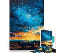 Rompecabezas de vehículos Todoterreno Cielo Nocturno para Adolescentes, 1000 Piezas, Juguete de lógica sólida, diversión Relajante, Corte de precisión, Regalo conmovedor (38x26cm)