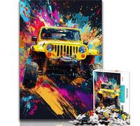 Rompecabezas de vehículos Todoterreno de 1000 Piezas para Adultos, Juguete Educativo Intelectual Relajante, Regalo de cumpleaños, decoración de Pared (38x26cm)