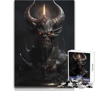 Rompecabezas de Vela de Terror satánico, 1000 Piezas, Desarrollo cognitivo, Divertido Juego, celebración Especial, Regalo, tamaño 38x26cm