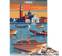 Rompecabezas de Venecia al Atardecer para Adultos y Adolescentes, 500 Piezas, Regalo para Hombres y Mujeres (52 x 38 cm)