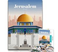 Rompecabezas de Viaje a Jerusalén de 1000 Piezas para Adolescentes, Juegos educativos, decoración del hogar, Regalo para Toda la Familia, 75x50cm