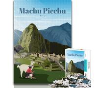 Rompecabezas de Viaje a Machu Picchu para Adultos y Adolescentes, 1000 Piezas, Juego desafiante, Juguetes, Cada Pieza es única, Juego Familiar desafiante y Divertido, 50x75cm