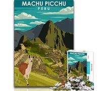 Rompecabezas de Viaje a Machu Picchu, Perú, 1000 Piezas para Adultos, Juego desafiante y Familiar con Piezas de Formas aleatorias Totalmente entrelazadas, 50x75cm