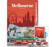 Rompecabezas de Viaje a Melbourne para Adolescentes, 1000 Piezas, para Juegos educativos, desafío, Juguete, decoración única para el hogar y Regalos, 26x38cm