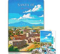 Rompecabezas de Viaje a Santa Fe, Nuevo México, para Adultos, 1000 Piezas, un Juego desafiante y Familiar, Toda la Familia, 50x75cm