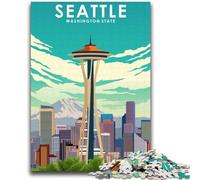 Rompecabezas de Viaje a Seattle, Washington, para Adultos y Adolescentes Ayuda a ejercitar el Cerebro Juguetes adictivos para Cultivar la Paciencia Decoración 2000 Piezas (70x100cm)