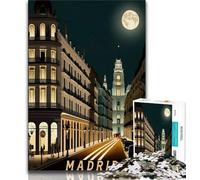 Rompecabezas de Viaje de Madrid, España, para Adultos, 1000 Piezas, Ayuda a ejercitar el Cerebro, Juguetes adictivos para Cultivar la Paciencia, una Obra de Arte de 75x50cm