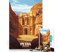 Rompecabezas de Viaje de Petra Jordan para Adultos, 1000 Piezas, lógica Clara, Juguete, Tiempo Libre, Corte Perfecto, Regalo Creativo (38x52cm)