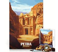 Rompecabezas de Viaje de Petra Jordan para Adultos, 1000 Piezas, lógica Clara, Juguete, Tiempo Libre, Corte Perfecto, Regalo Creativo (38x52cm)