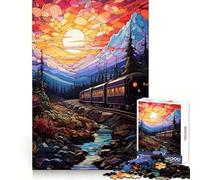 Rompecabezas de Viaje en Tren Nocturno de 1000 Piezas para Adolescentes Juguete de Habilidad Reason Tiempo Tranquilo Corte Exacto Regalo increíble (38x26cm)