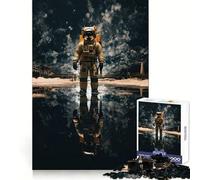 Rompecabezas de Viajes espaciales de astronautas para Adolescentes, 1000 Piezas, Bienestar Cerebral, interacción Suave, Cierre Perfecto, Regalo significativo (50x75cm)