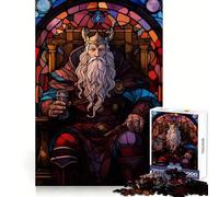 Rompecabezas de vidrieras Odin de 1000 Piezas para Adultos Regalos Divertidos y de Ocio Precioso obsequio (38x26cm)