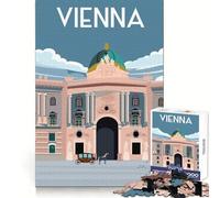 Rompecabezas de Viena, Austria, para Adolescentes, 1000 Piezas, Entrenamiento Mental, relajación, Tiempo Libre, Corte láser, Regalo Memorable (50x75cm)