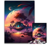 Rompecabezas de Villa Mágica de 1000 Piezas para Adultos, Juego Interactivo Familiar, desafío Mental, Juguete Educativo, 26x38cm/10,23x14,96 Pulgadas