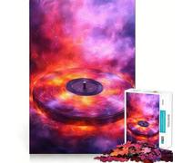 Rompecabezas de Vinilo en Llamas con 1000 Piezas Juego Interactivo para estimular el Pensamiento Cierre Seguro sin Piezas Sueltas Desafío Mental para el hogar (50x75cm)