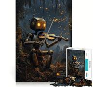 Rompecabezas de Violinista Robot para Adolescentes, 1000 Piezas, Juguete para ejercitar la Mente, diversión Relajante, Corte preciso, Regalo Festivo (38x52cm)