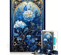 Rompecabezas de vitrales de nenúfares para Adolescentes 1000 Piezas estimula la Mente Divertido de Corte Limpio componentes Resistentes Actividad entrañable para Compartir (38x52cm)