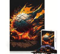 Rompecabezas de Voleibol en Acuarela de 1000 Piezas para Adolescentes Entrenamiento Mental Fácil de Usar Corte láser Un Regalo Encantador (38x26cm)