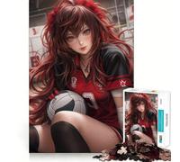 Rompecabezas de Voleibol para Adolescentes 1000 Piezas Juego de Memoria Mental Cierre Seguro sin Piezas Sueltas Ideal para Viajar (38x26cm)