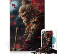 Rompecabezas de Wukong,el Rey Mono,1000 Piezas,Juego de ingenio,Piezas de Ajuste, diversión Familiar Nocturna (50x75cm)