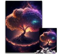 Rompecabezas de Yggdrasil El Árbol de la Vida, 1000 Piezas, cartón, para Adultos, Adolescentes y jóvenes, cumpleaños y Vacaciones, 26x38cm/10,23x14,96 Pulgadas.
