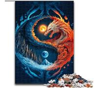Rompecabezas de Yin y Yang para Adultos (1000 Piezas), Ideal como Juego Educativo, Regalo de cumpleaños, decoración de Pared (50x75cm)