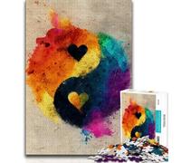 Rompecabezas de Yin y Yang para Adultos, 2000 Piezas, Ayuda a ejercitar el Cerebro, Juguetes adictivos para Cultivar la Paciencia, interacción Entre Padres e Hijos,70x100cm