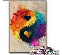 Rompecabezas de Yin y Yang para Adultos y Adolescentes, a Partir de 14 años, Ideal como decoración de Pared, cumpleaños y Navidad (70x100cm)