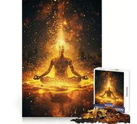 Rompecabezas de Yoga, meditación y espíritu para Adultos, 1000 Piezas, Poder Mental, Descanso y Escape, Bordes Uniformes, (38x52cm)