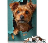 Rompecabezas de Yorkshire Terrier, 1000 Piezas (26 x 38 cm), cartón 100% Reciclado, Ideal para el Día de la Madre.