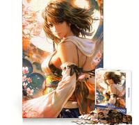 Rompecabezas de Yuna de Final Fantasyxpara Adultos, 1000 Piezas, Entrenamiento de Memoria, Tiempo Bien invertido, Bordes precisos, (38x52cm)
