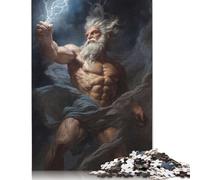 Rompecabezas de Zeus de la mitología Griega, Divertido Rompecabezas de cartón Premium para niños y niñas, 1000 Piezas (26 x 38 cm)