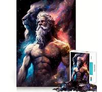 Rompecabezas de Zeus y el León de 1000 Piezas Diversión para estimular la concentración Tecnología Avanzada de Corte láser Ideal para Viajar Juego Mental (38x52cm)